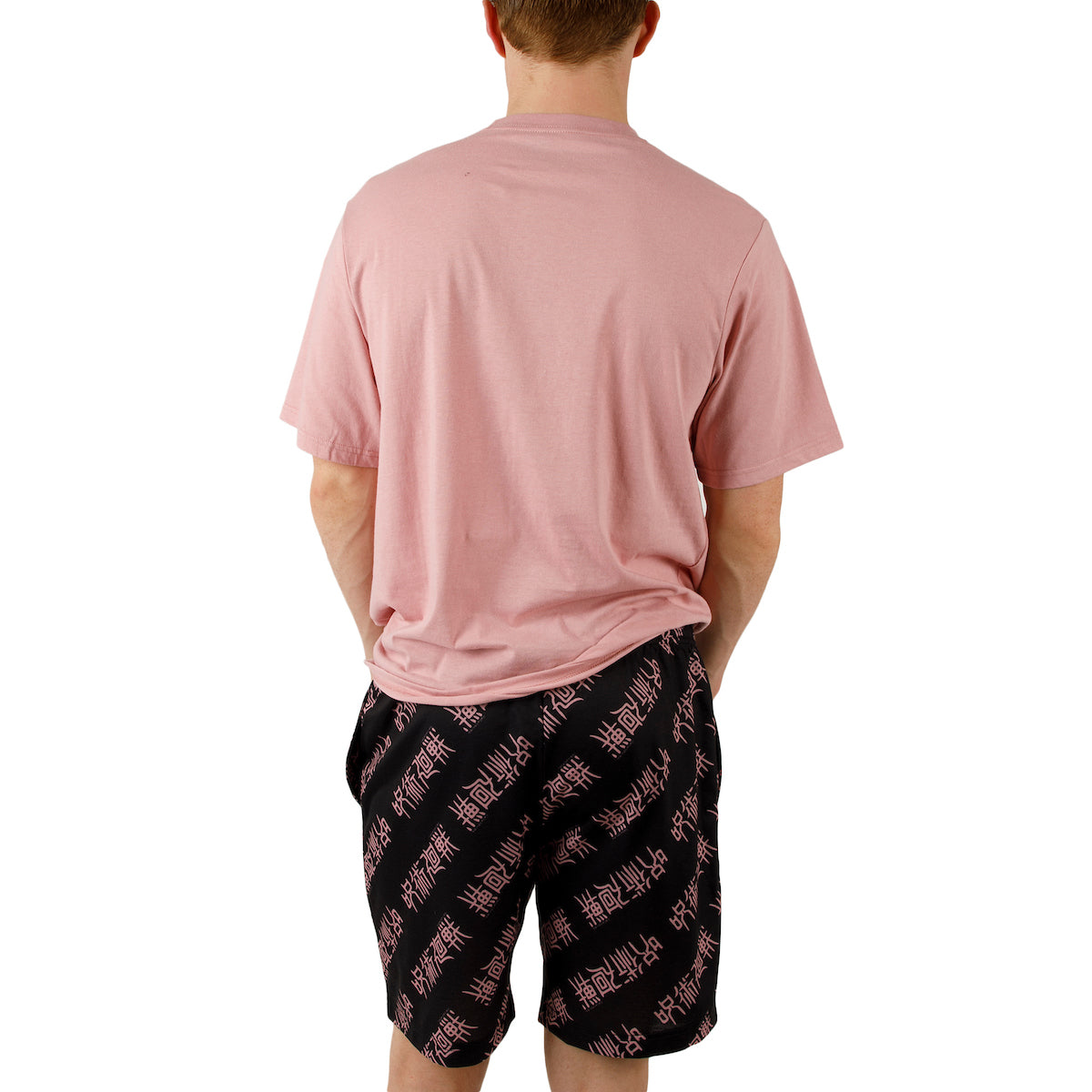 Jujutsu Kaisen Yuji Itadori Men's Crew Neck Short Sleeve Tee & Lounge Shorts Combo Set