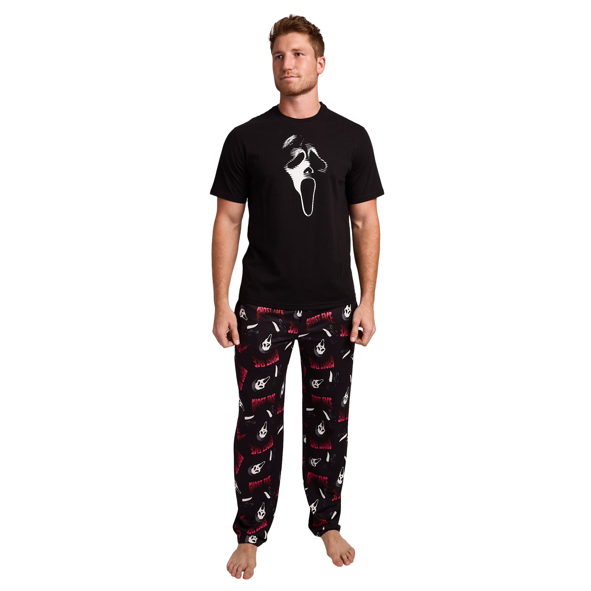 Ghostface Mask Men's 2-Pack Pajama Set