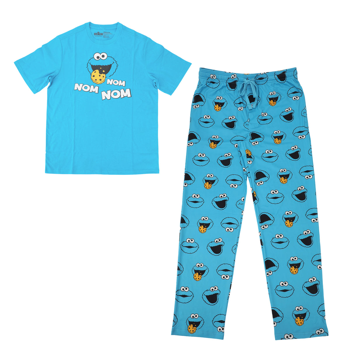 Sesame Street Cookie Monster Men's 2-Pack Pajama Set