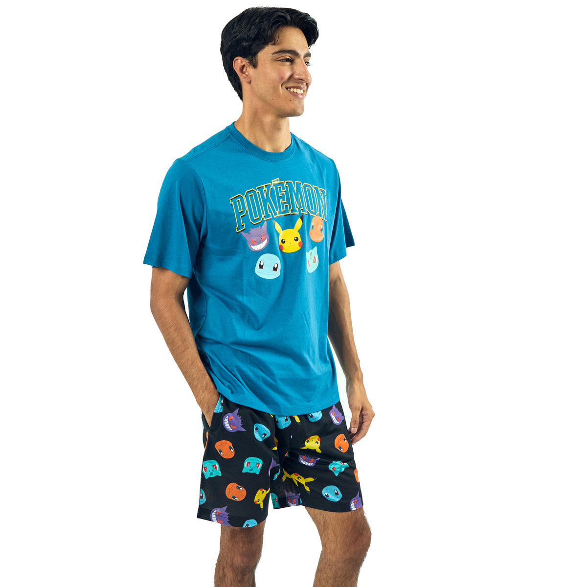 Pokemon Men's Short-Sleeve Tee and Sleep Shorts Set