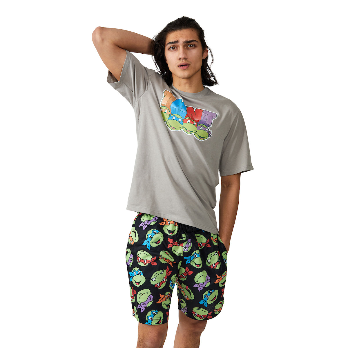 Teenage Mutant Ninja Turtles Men's 2-Piece T-Shirt & Lounge Shorts Sleep Set