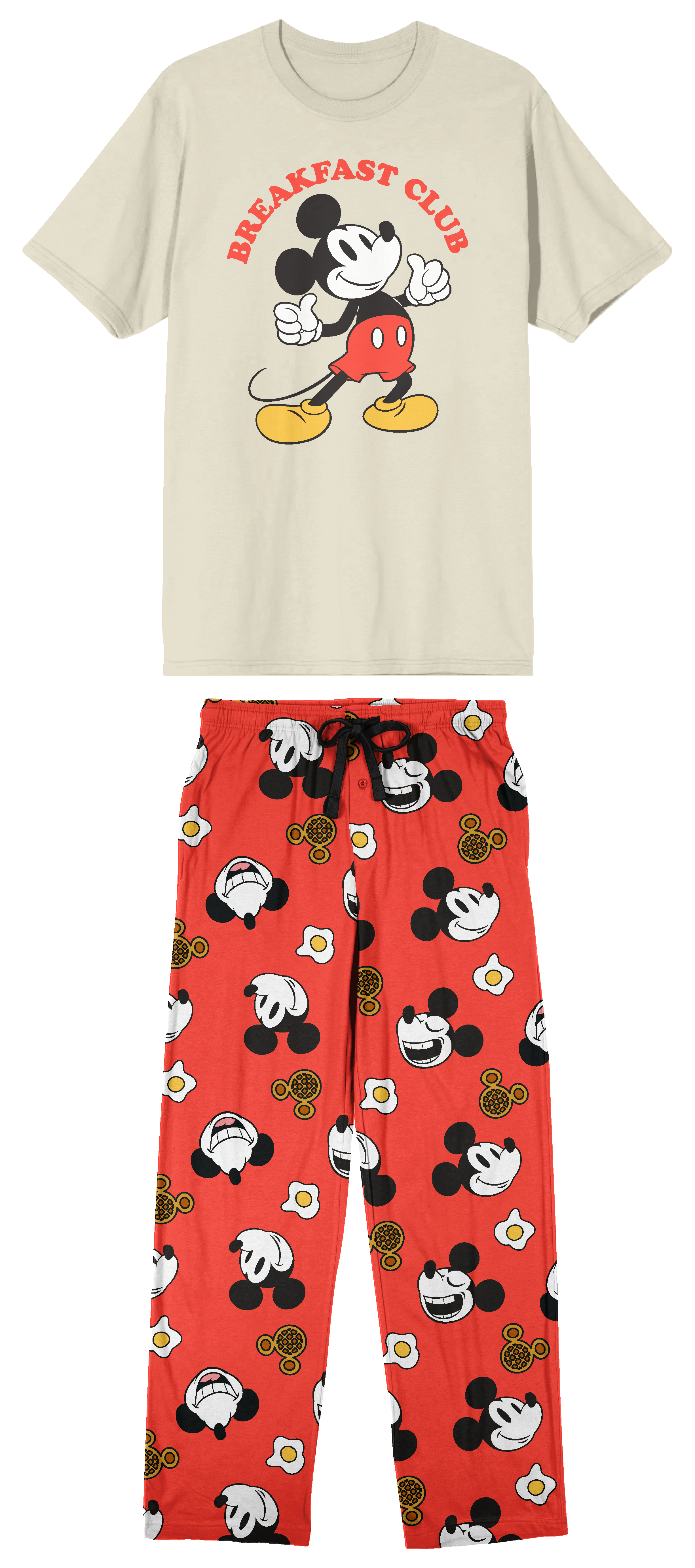 Disney Mickey Mouse Character Print Men's 2-Pack Pajama Set