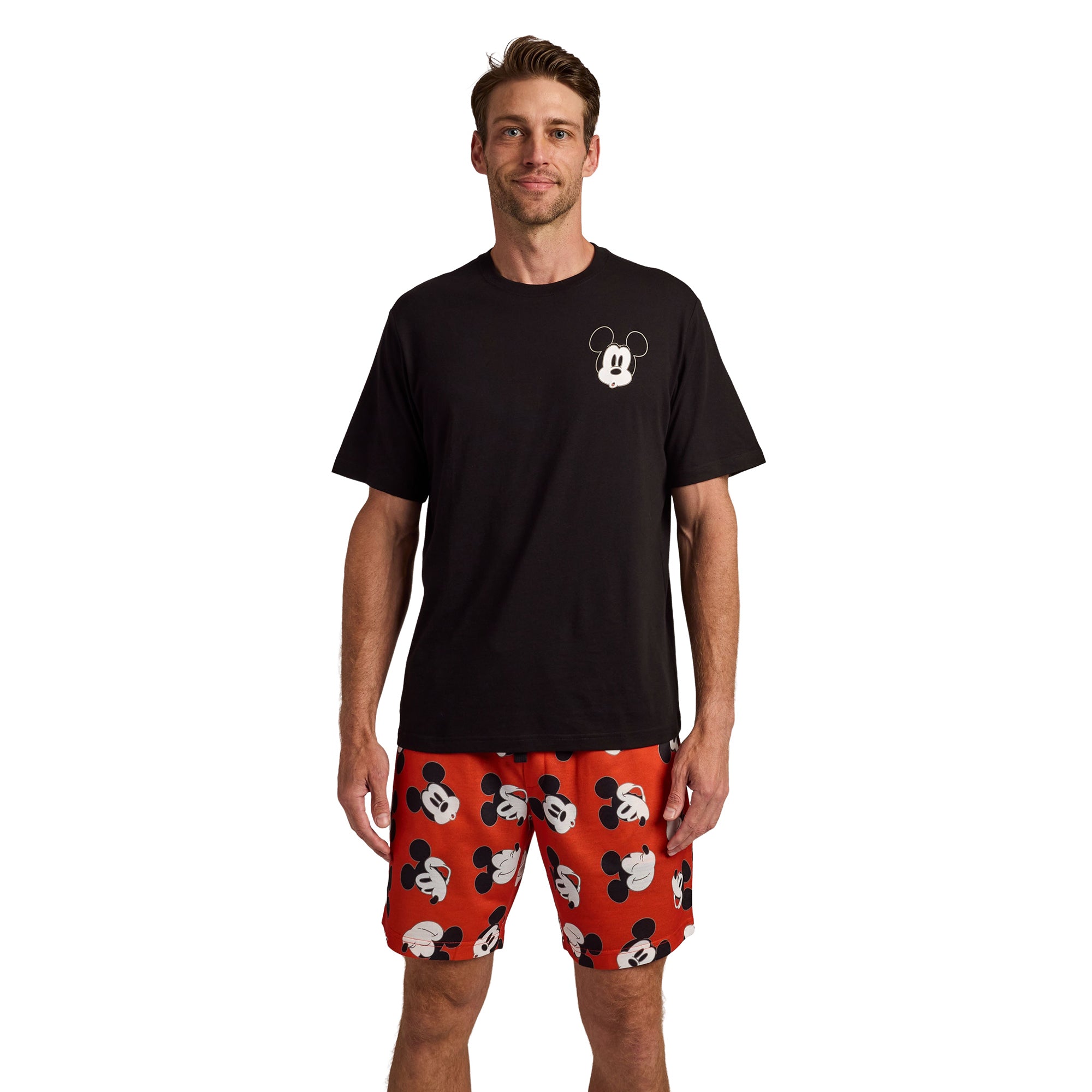 Mickey Mouse Classic Mickey Faces Men’s 2-Pack Pajama Set