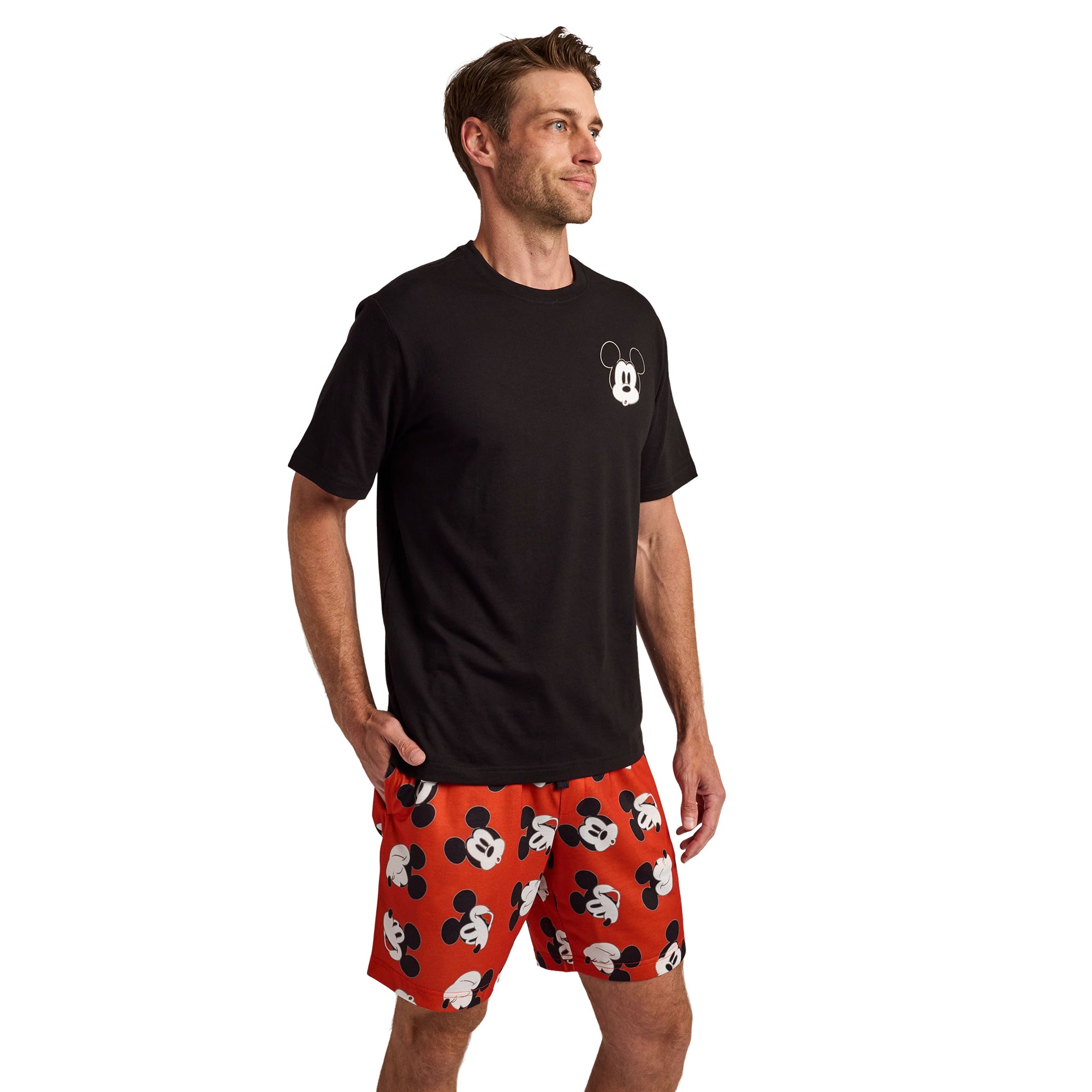 Mickey Mouse Classic Mickey Faces Men’s 2-Pack Pajama Set