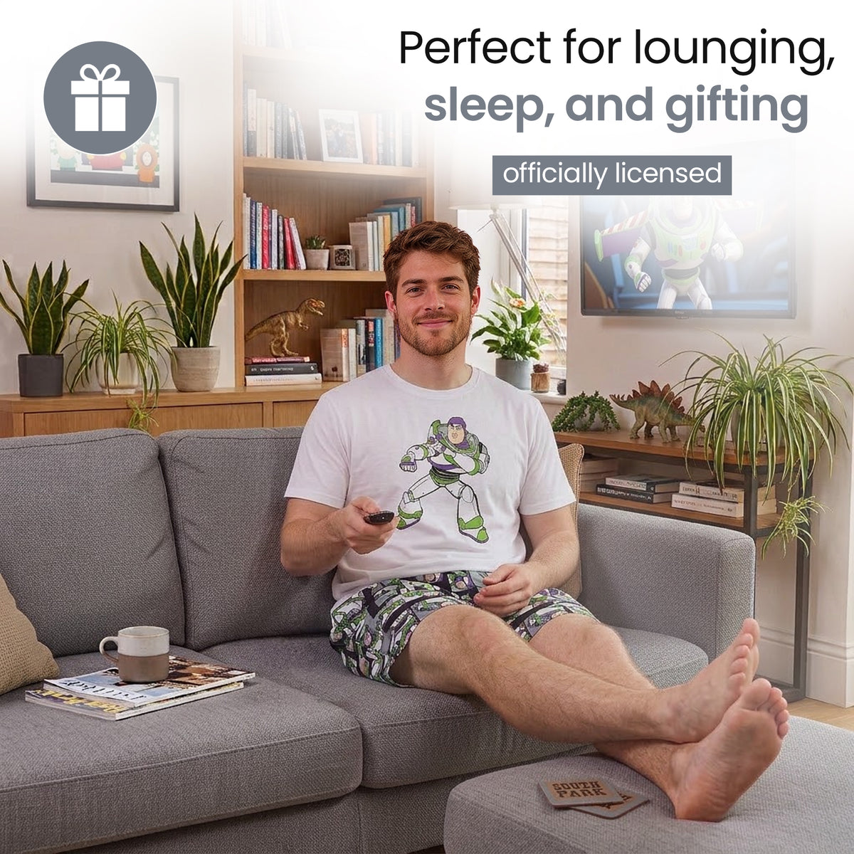 Toy Story Buzz Lightyear Men's 2-Pack Pajama Set