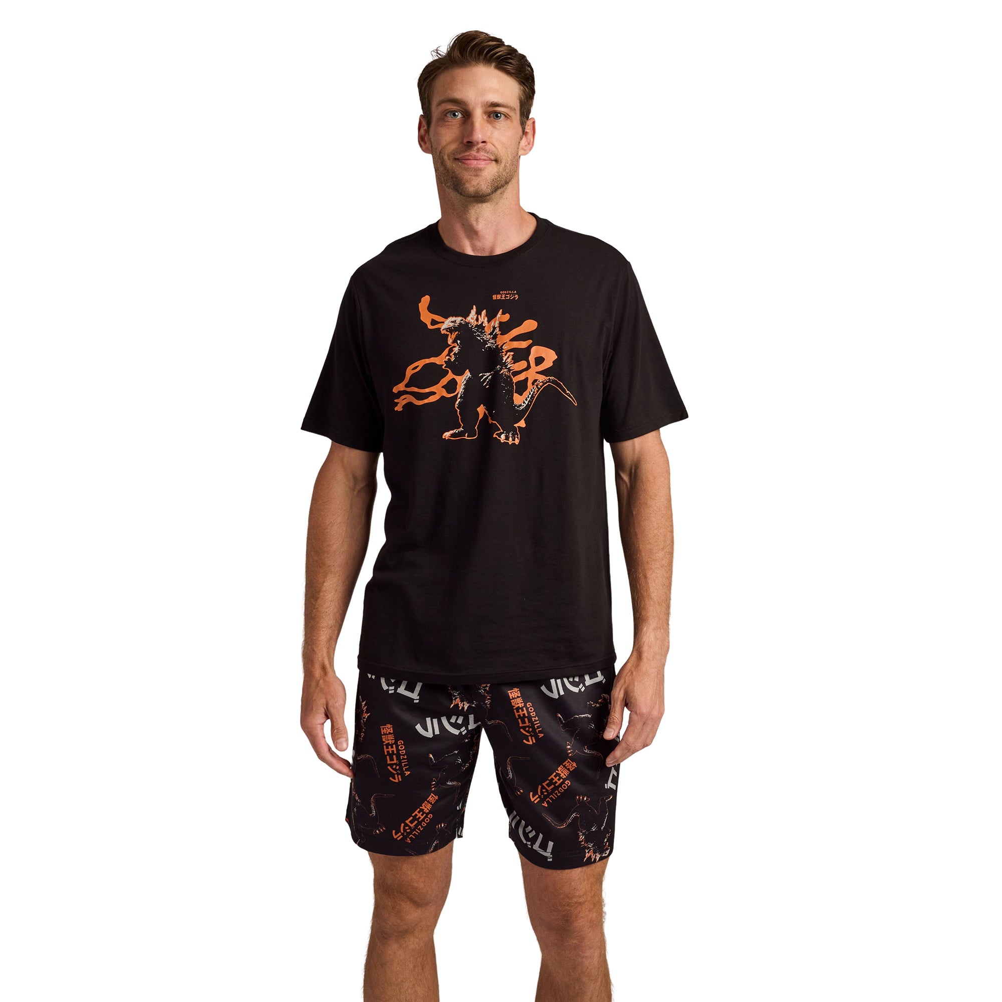 Godzilla Classic Character Art Men’s 2-Pack Pajama Set