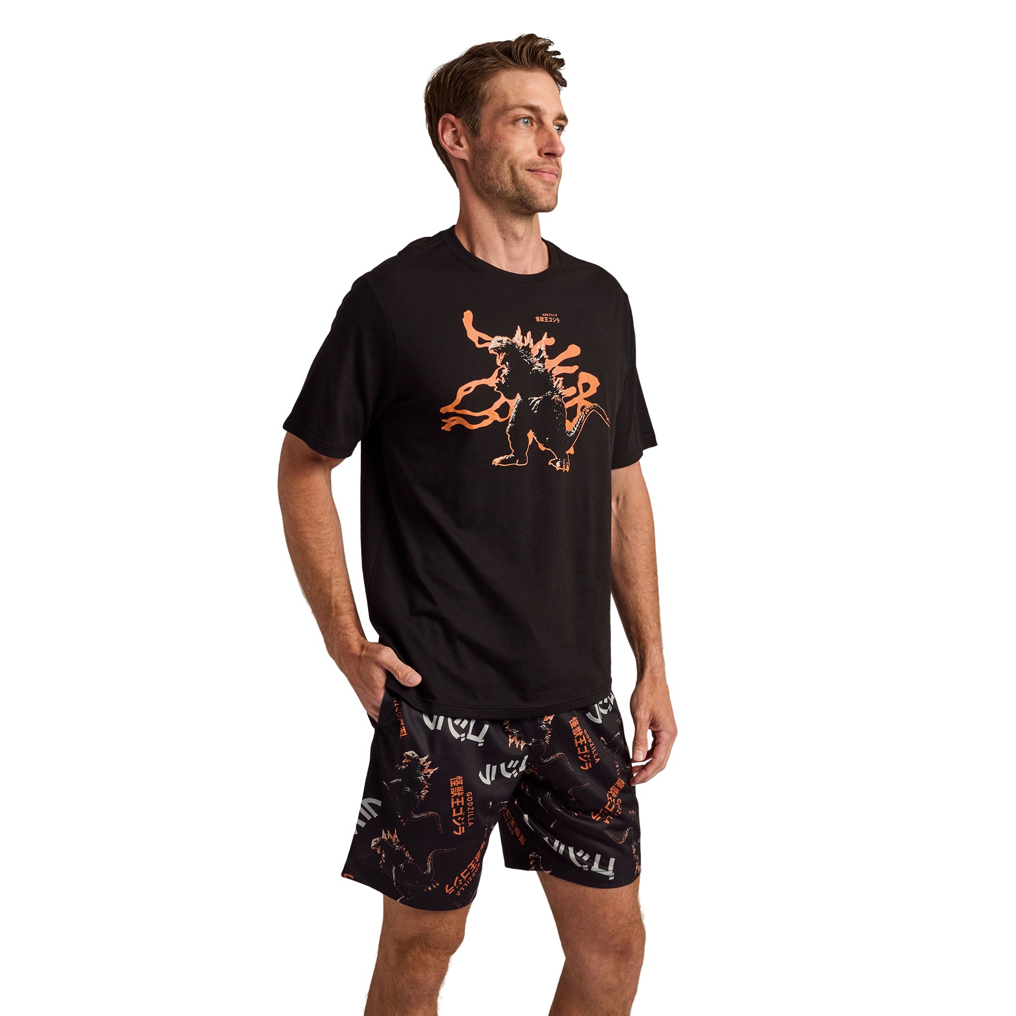 Godzilla Classic Character Art Men’s 2-Pack Pajama Set