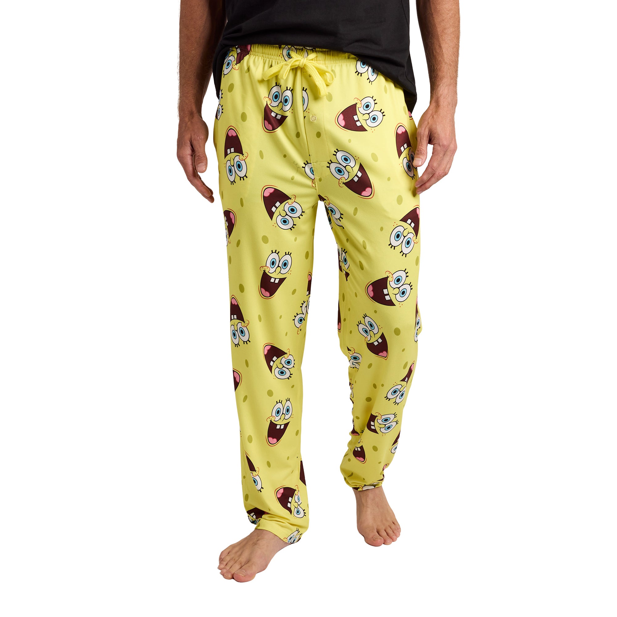Spongebob Squarepants Character Logo Men’s 2-Pack Pajama Set