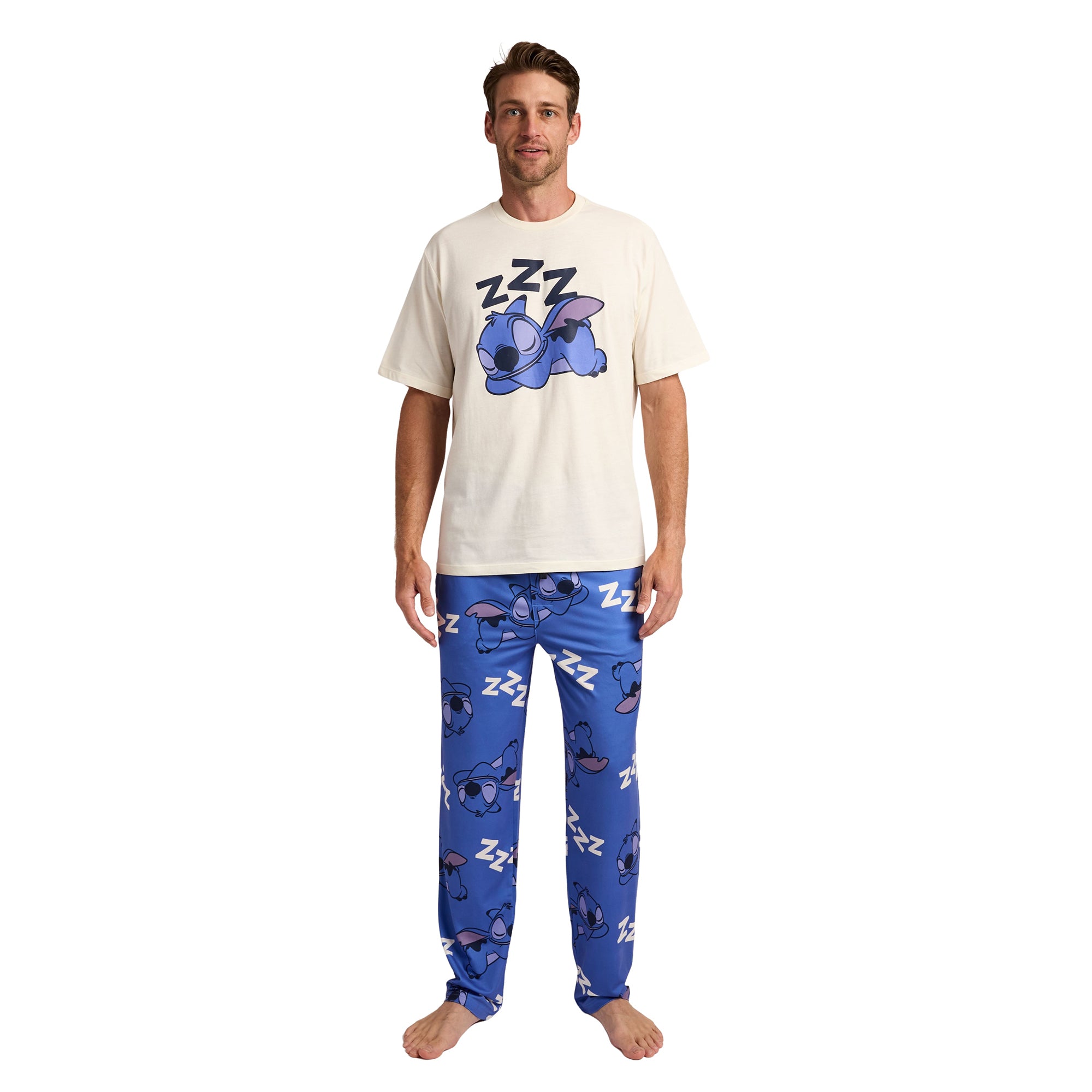 Lilo & Stitch Sleeping Stitch Men’s 2-Pack Pajama Set