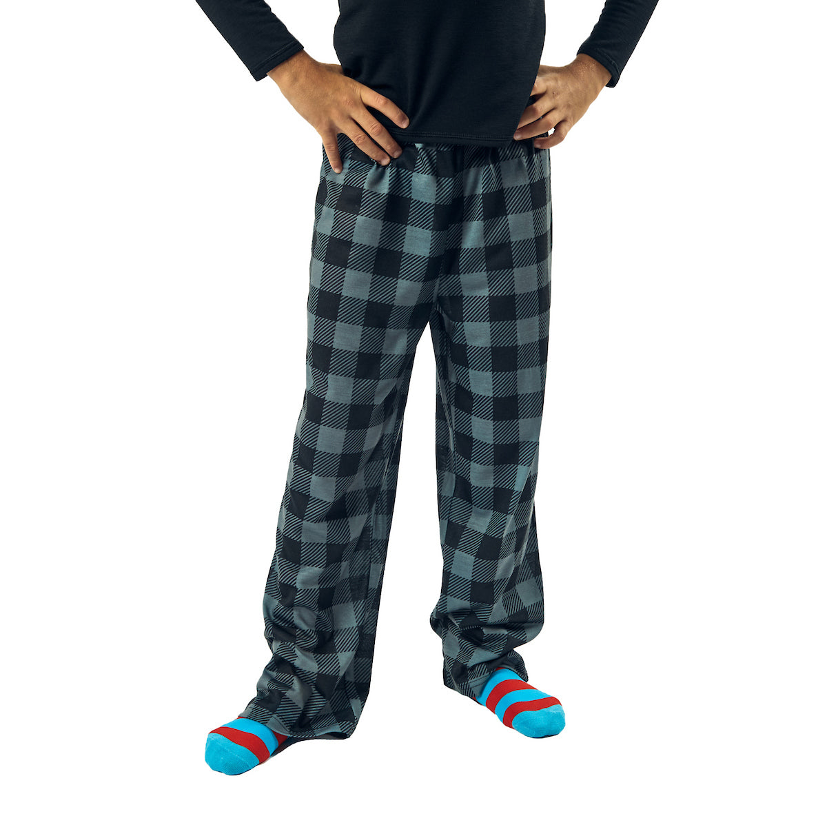 Gray Camo & Gray Plaid 2-Pack Boy's Sleep Pajama Pants