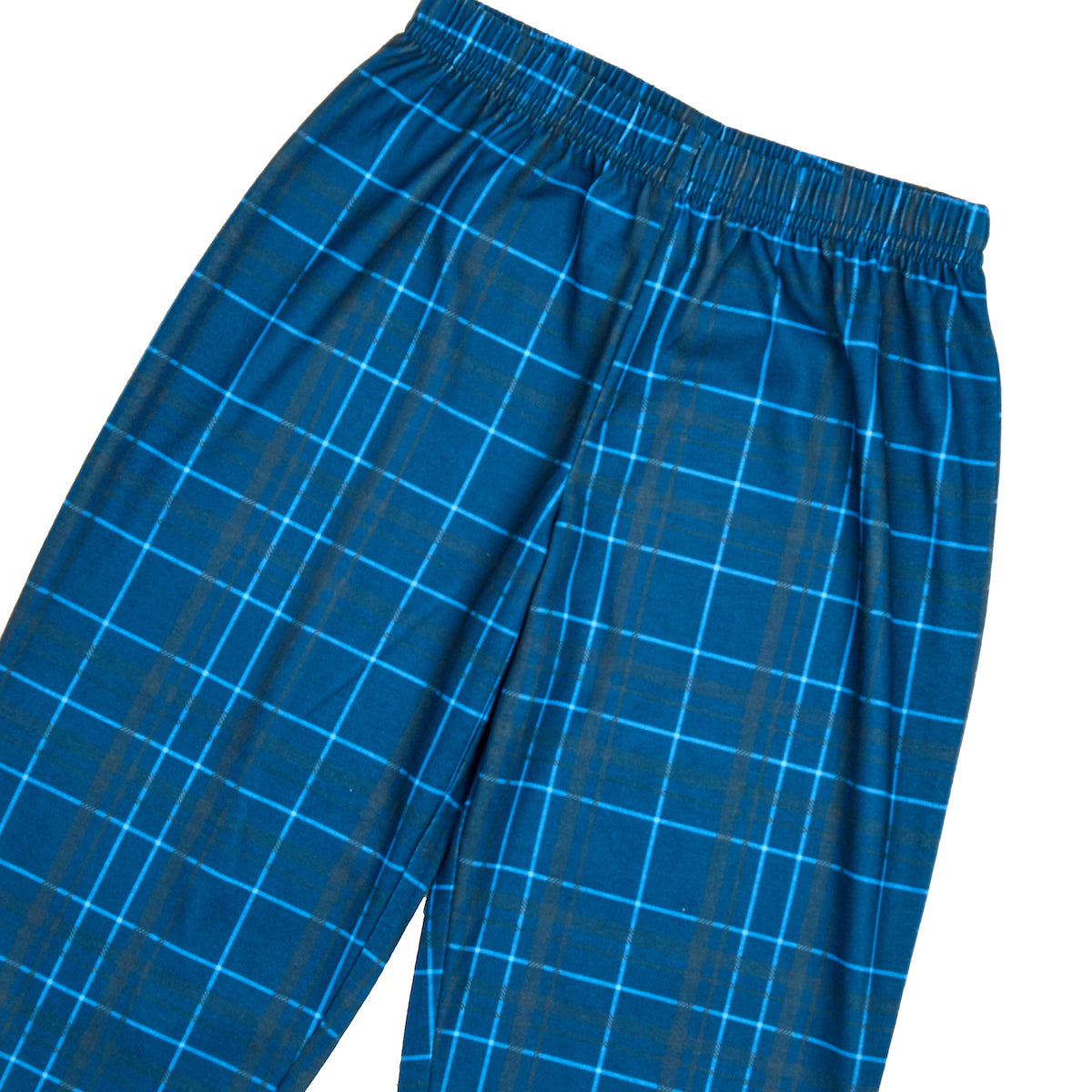 Blue Plaid & Dark Blue Plaid 2-Pack Toddler Boy's to Youth Boy's Sleep Pajama Pants