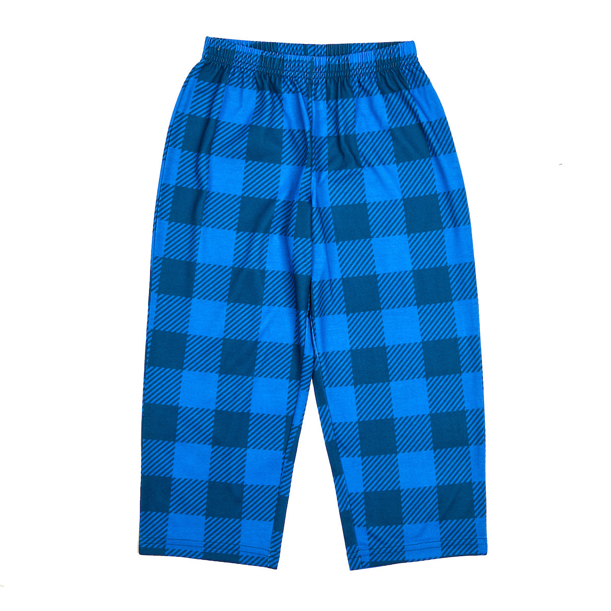 Blue Plaid & Dark Blue Plaid 2-Pack Toddler Boy's to Youth Boy's Sleep Pajama Pants