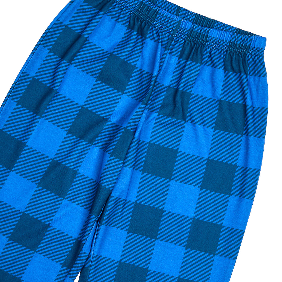 Blue Plaid & Dark Blue Plaid 2-Pack Toddler Boy's to Youth Boy's Sleep Pajama Pants