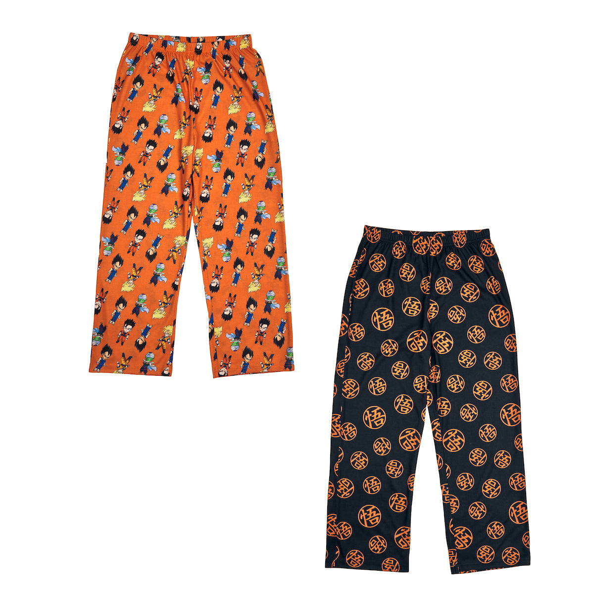 Dragon Ball Z Characters & Kanji Boy's 2-Pack Sleep Pajama Pants