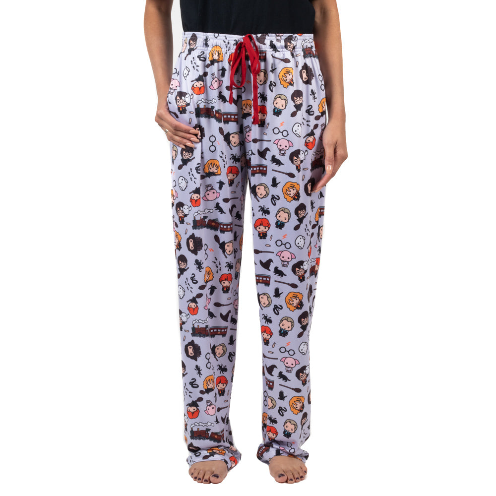 Harry Potter Chibi AOP Women's Sleep Pajama Pants
