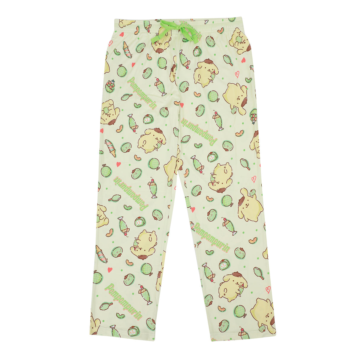Pompompurin Light Green Adult Womens Sleep Pants