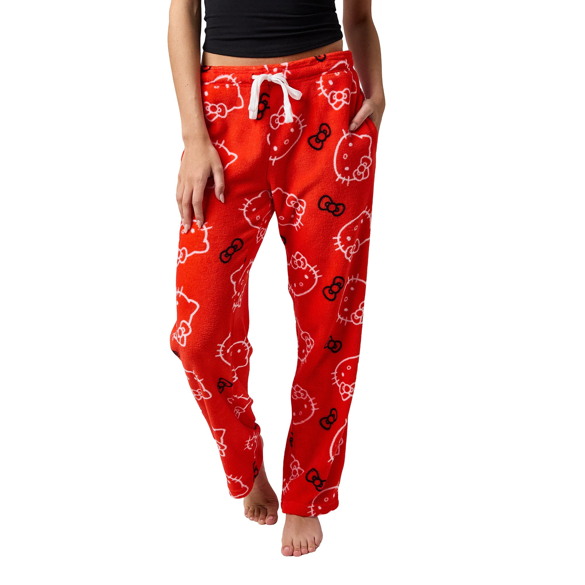 Hello Kitty Red Plush Women's Pajama Pant