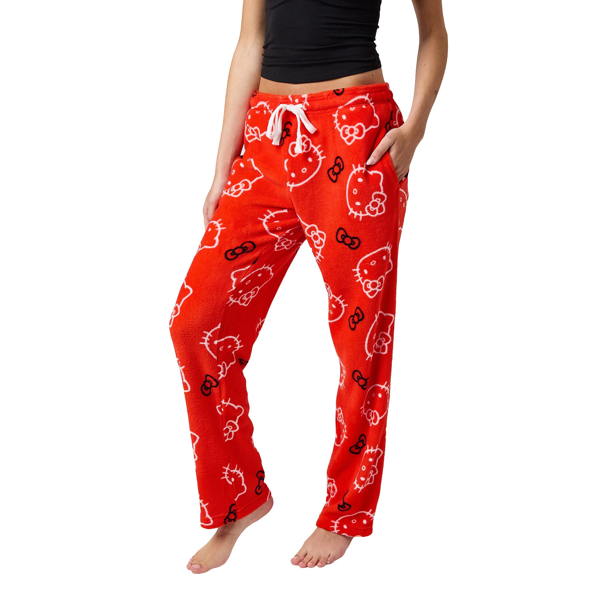 Hello Kitty Red Plush Women's Pajama Pant