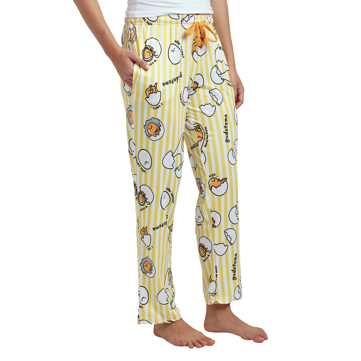 Gudetama All-Over Character Print Women's Yellow Sleep Pajama Pants