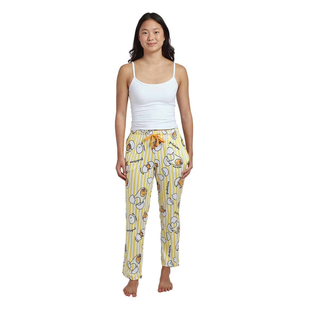 Gudetama All-Over Character Print Women's Yellow Sleep Pajama Pants