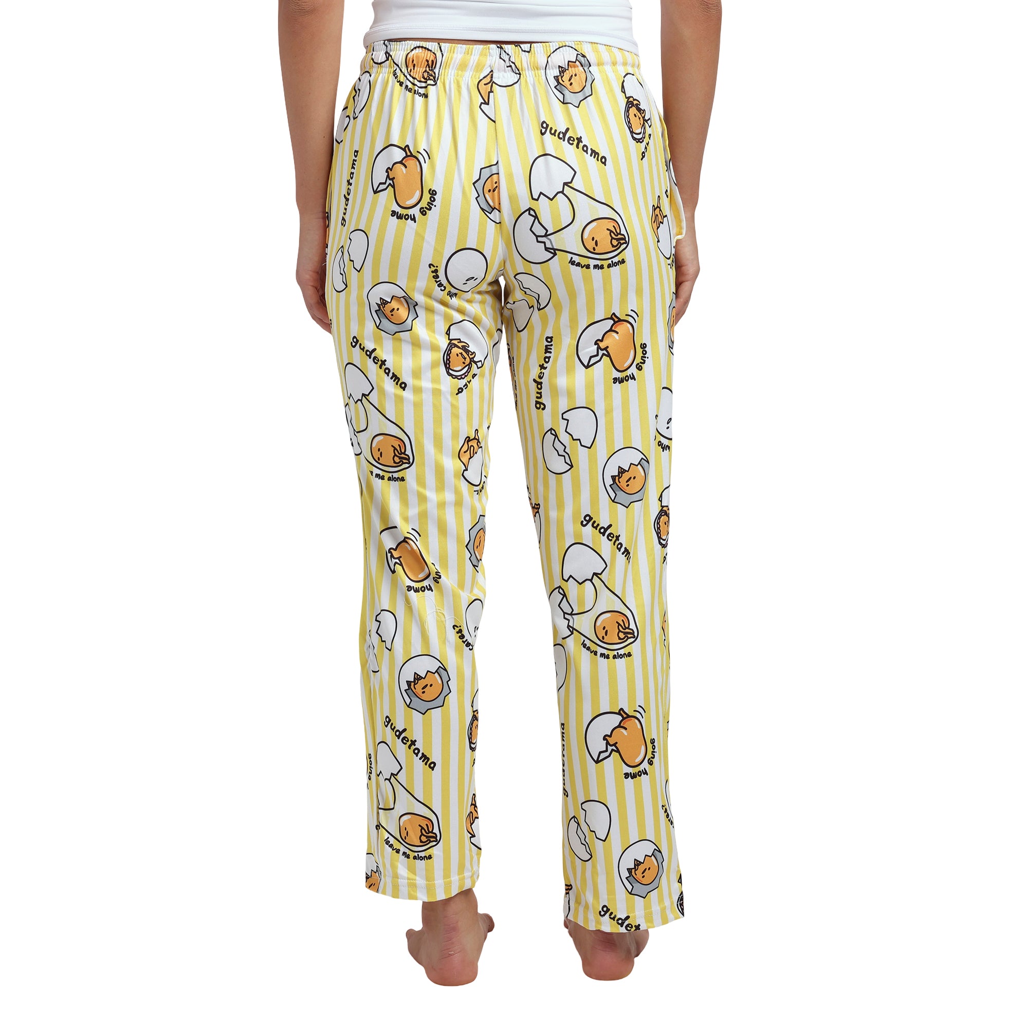 Gudetama All-Over Character Print Women's Yellow Sleep Pajama Pants