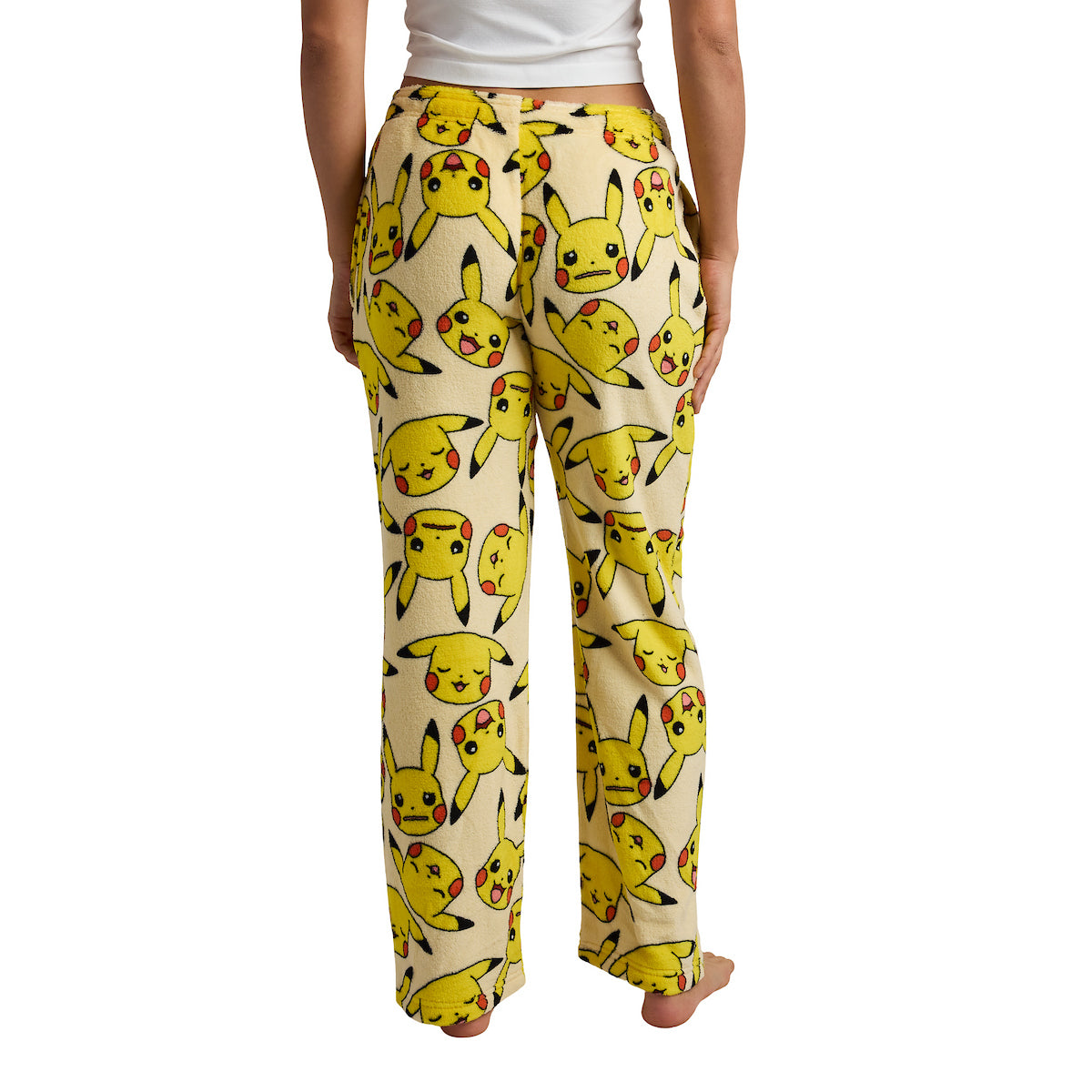 Pokemon Pikachu All-Over Print Women's Wide Leg Sleep Pajama Pants