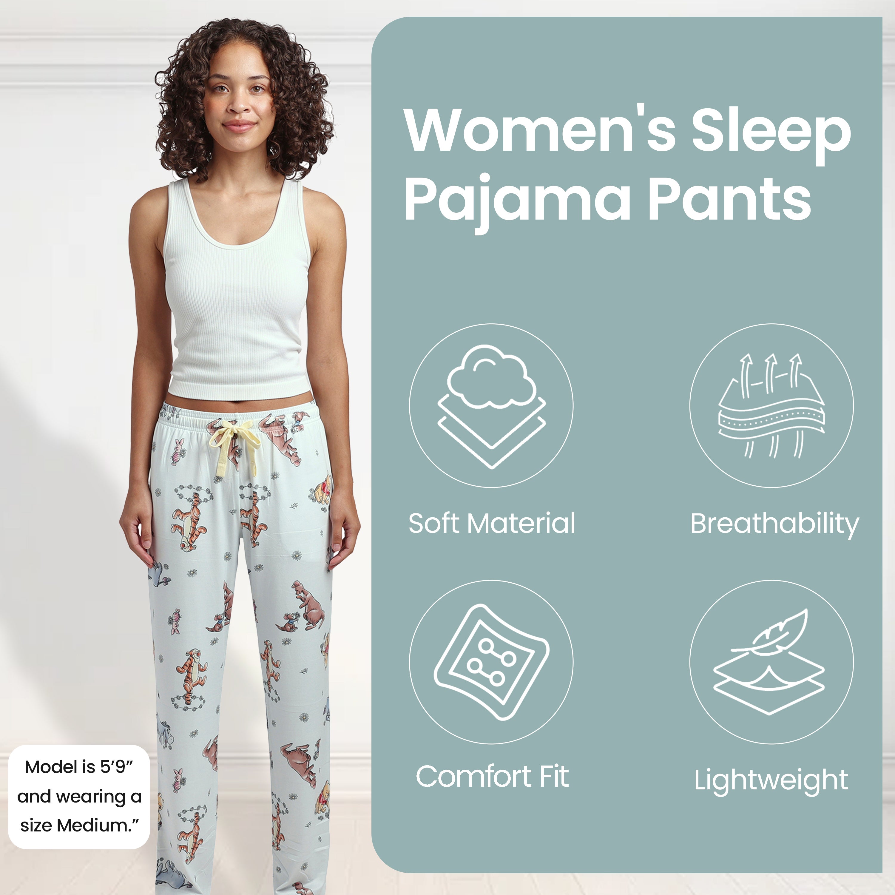Winnie the Pooh All-Over Print Women's Sleep Pajama Pants