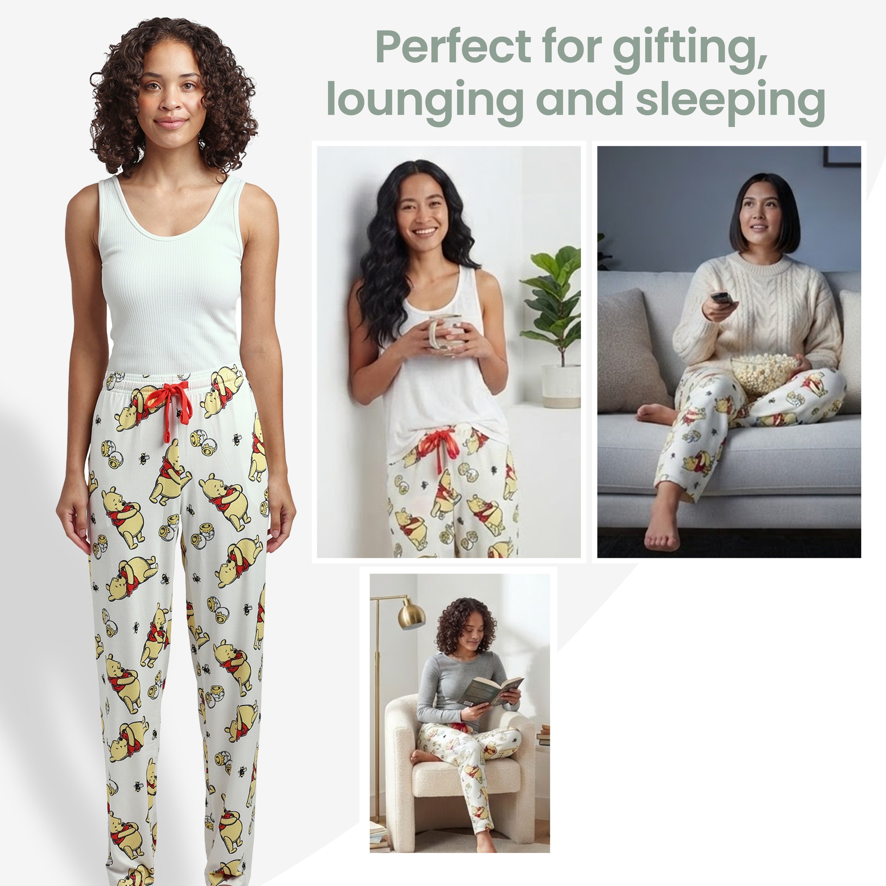 Disney's Winnie the Pooh All-Over Print Women's Sleep Pajama Pants