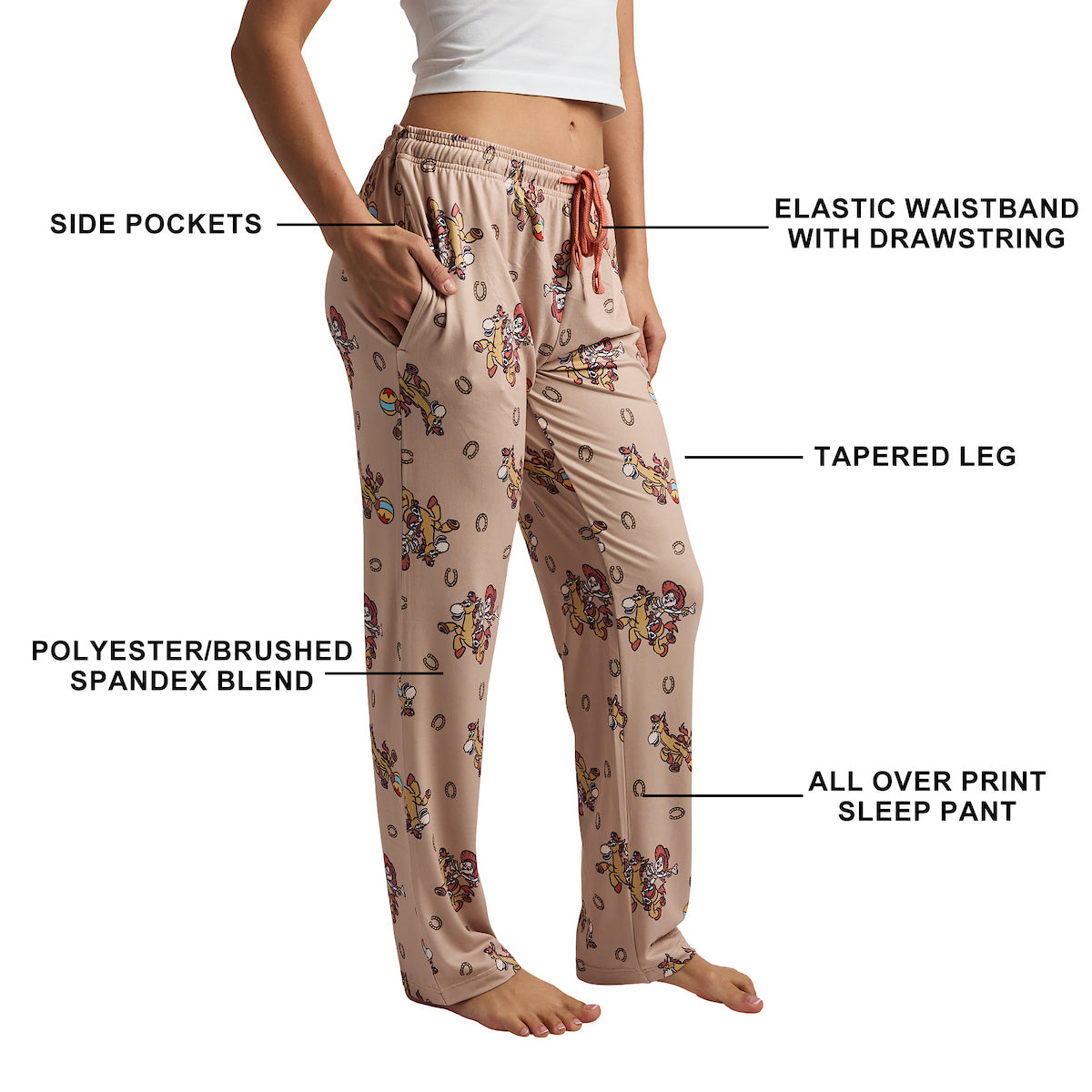 Disney's Toy Story Jessie and Bullseye All-Over Print Women's Sleep Pajama Pants