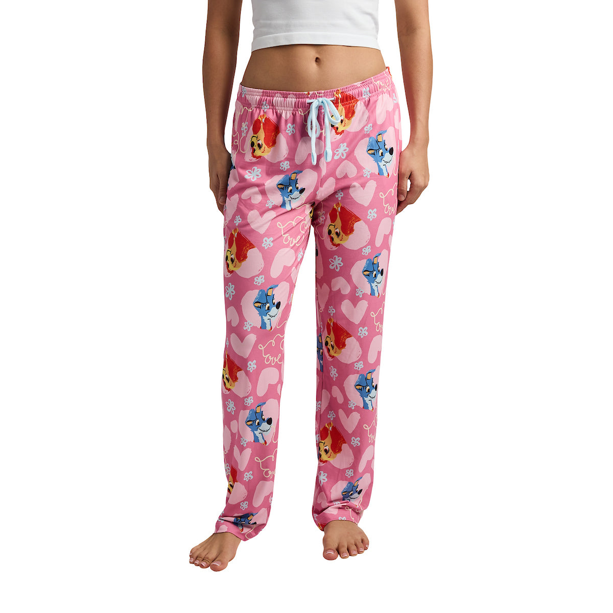 Disney's The Lady and the Tramp All-Over Print Women's Sleep Pajama Pants