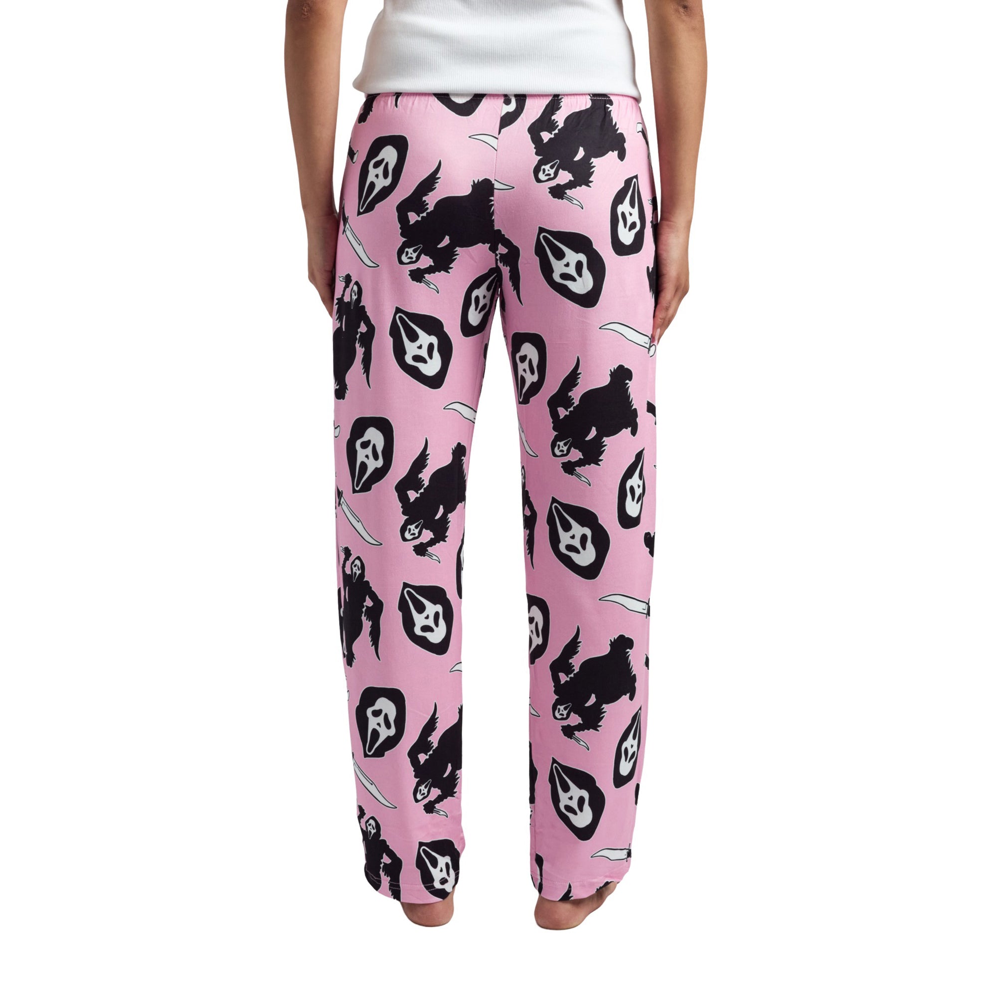 Ghostface All-Over Print Women's Pink Sleep Pajama Pants