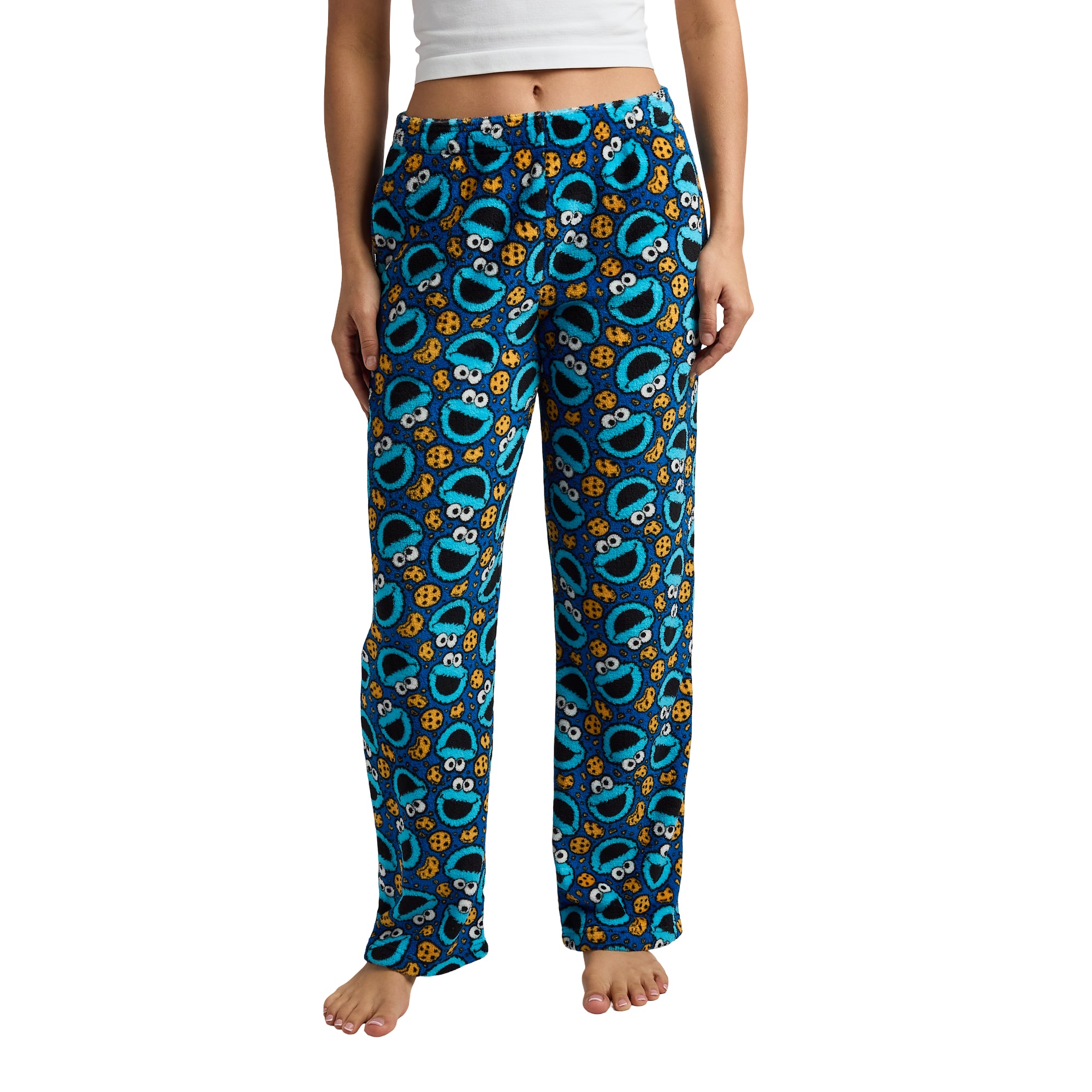 Sesame Street Cookie Monster All-Over Print Women's Sleep Pajama Pants