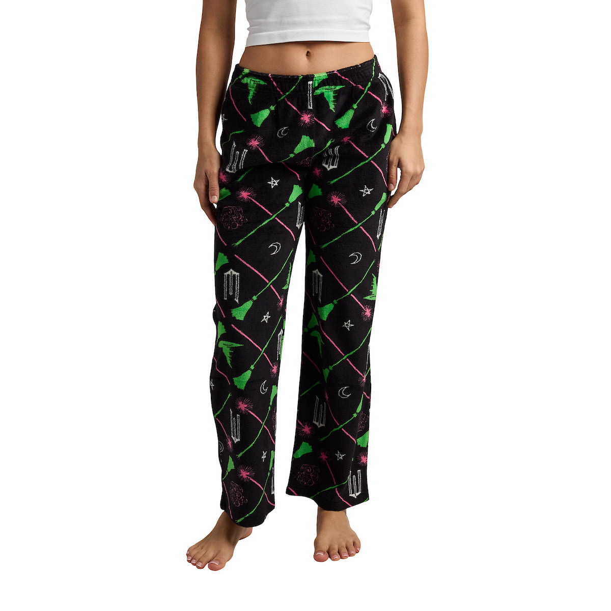 Wicked: Part I Elphaba and Glinda All-Over Print Women's Sleep Pajama Pants