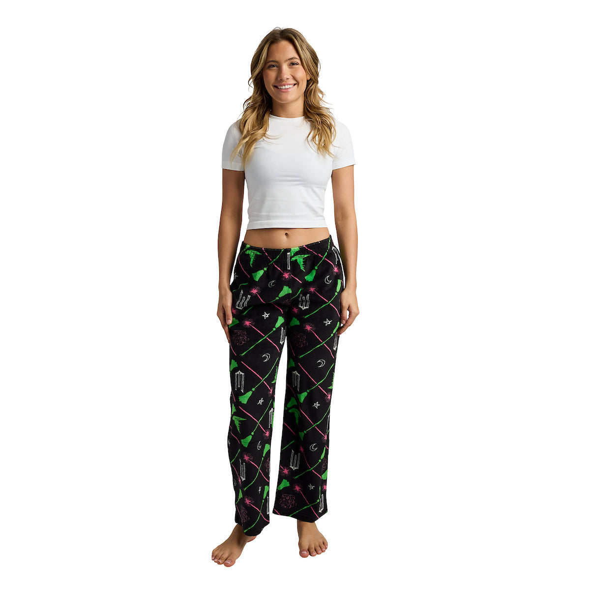 Wicked: Part I Elphaba and Glinda All-Over Print Women's Sleep Pajama Pants