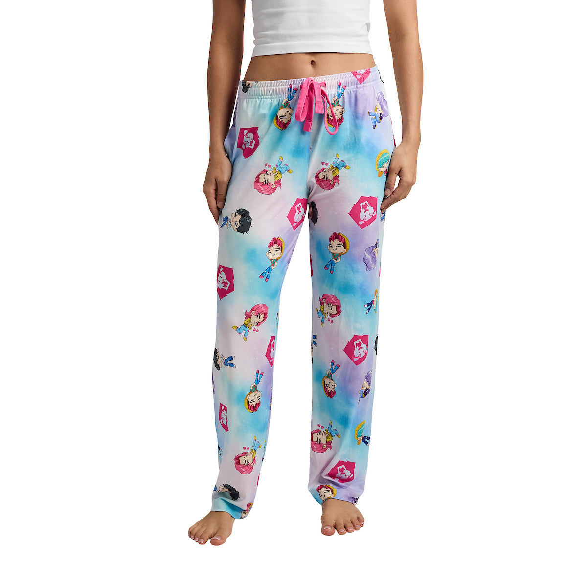 Kpop Demon Hunters Kawaii Huntr/x All-Over Print Women's Sleep Pajama Pants