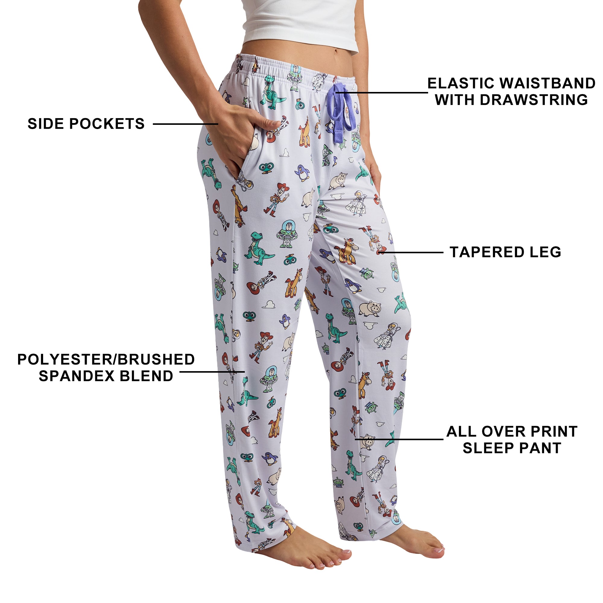 Toy Story Favorite Characters All-Over Print Women’s Sleep Pajama Pants