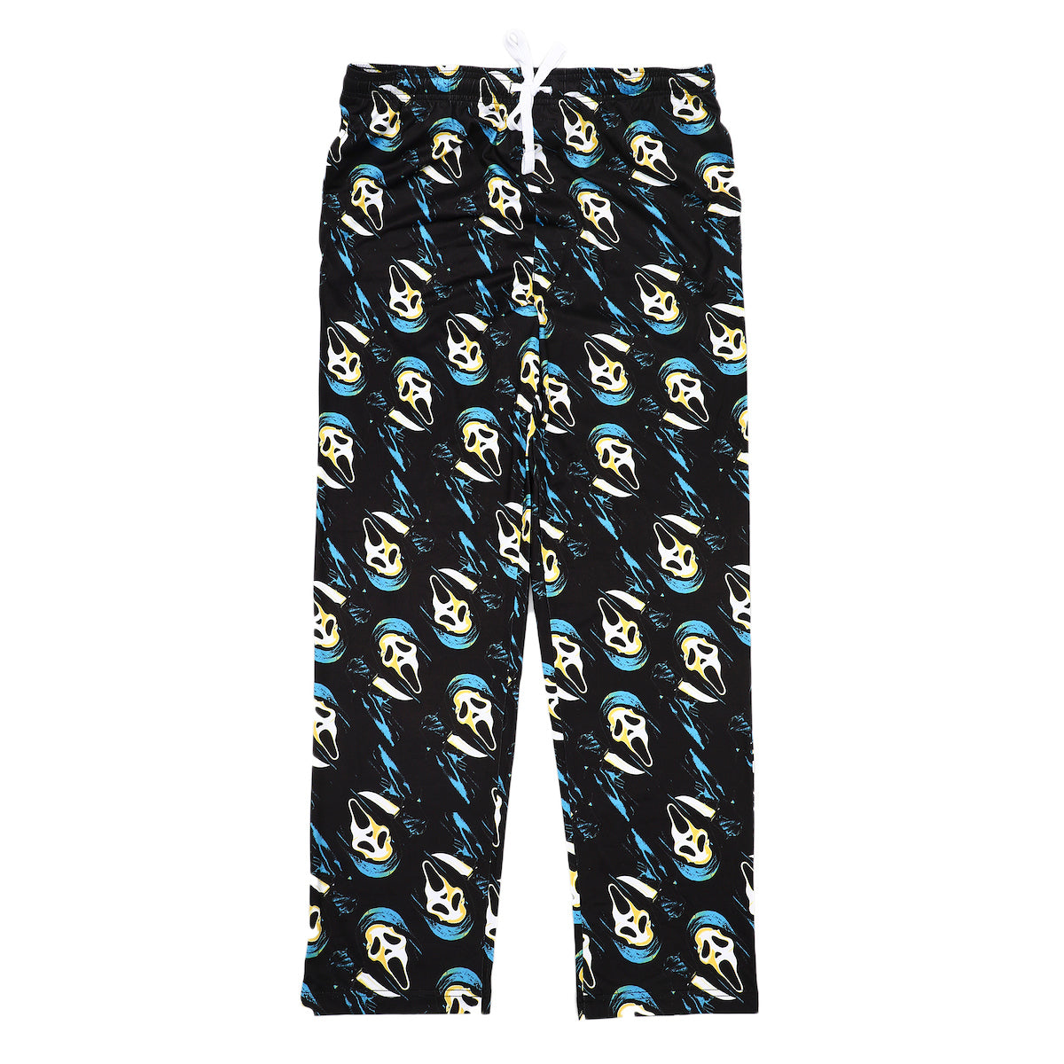 Ghostface Repeat Print Men's Black Sleep Pajama Pants