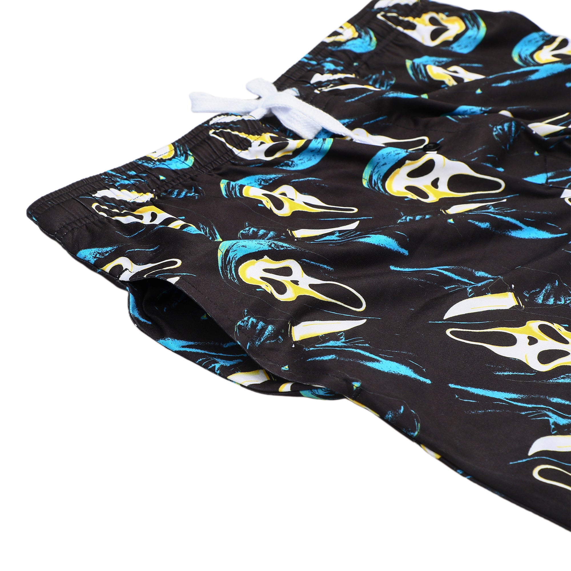 Ghostface Repeat Print Men's Black Sleep Pajama Pants