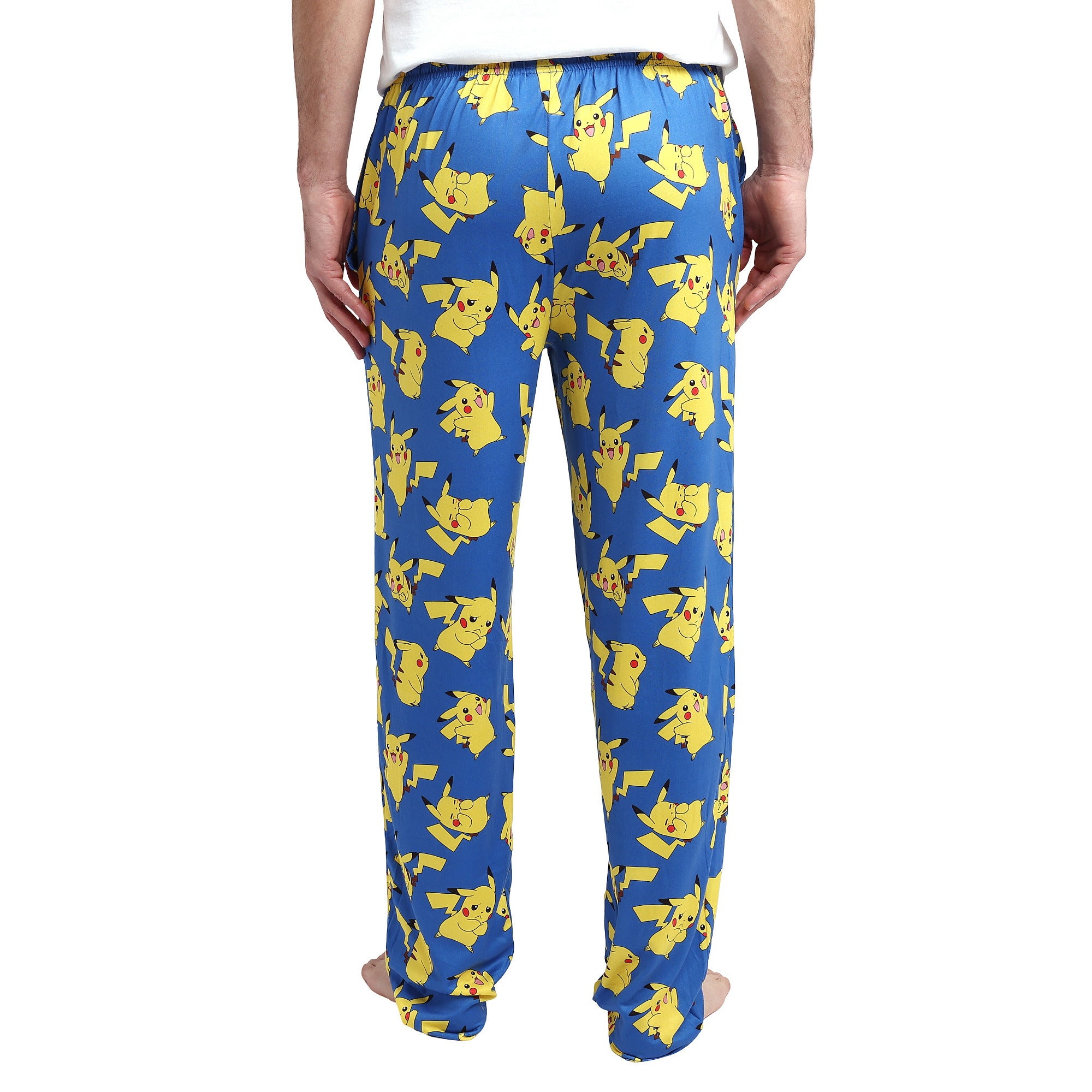 Pokemon Happy Pikachu Men's Blue Sleep Pajama Pants