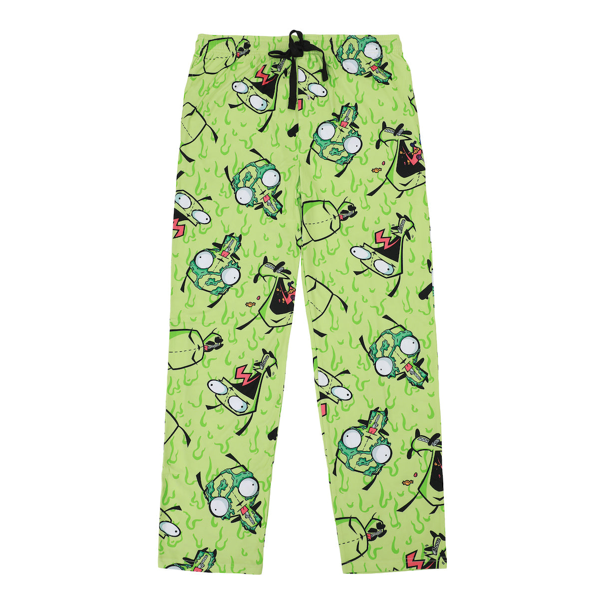 Men's Adult Invader Zim Green Sleep Pants - Irken Invasion Sleepwear