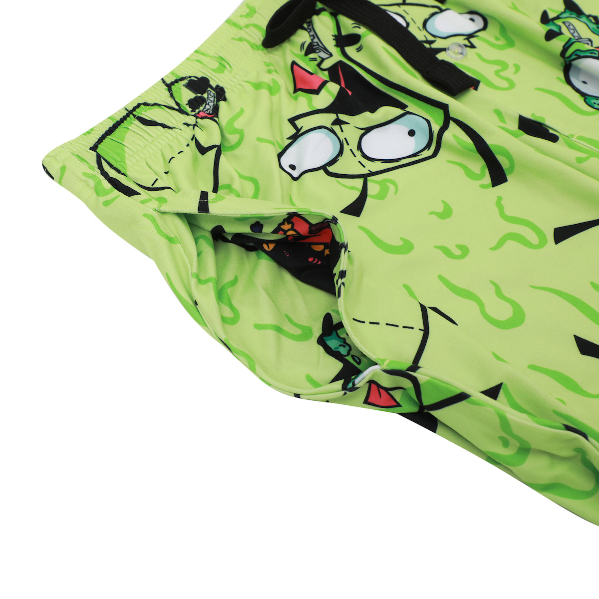 Men's Adult Invader Zim Green Sleep Pants - Irken Invasion Sleepwear