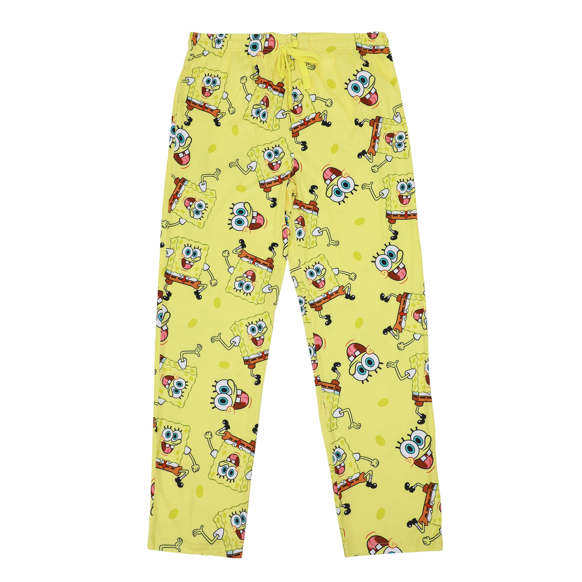 Men's Adult Yellow SpongeBob SquarePants Sleep Pants