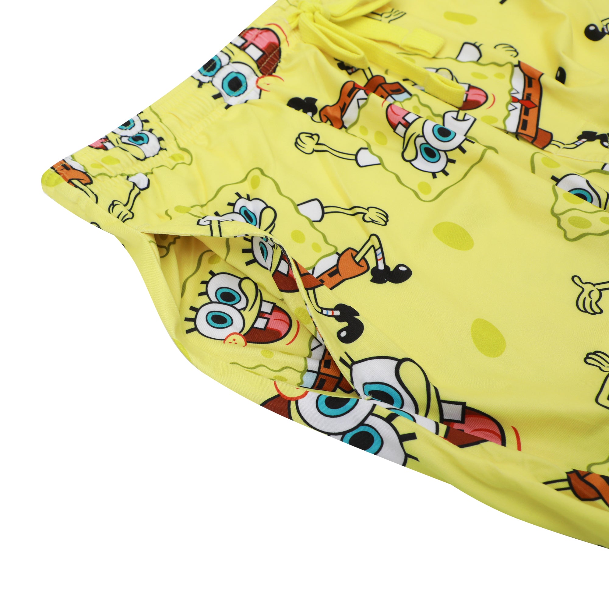Men's Adult Yellow SpongeBob SquarePants Sleep Pants