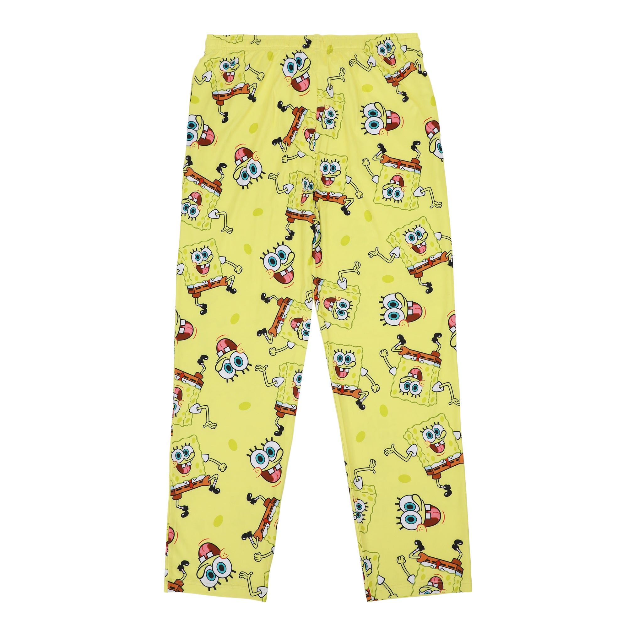 Men's Adult Yellow SpongeBob SquarePants Sleep Pants