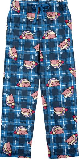 Kirby All-Over Print Men's Lightweight Plush Minkey Fleece Sleep Pajama Pants