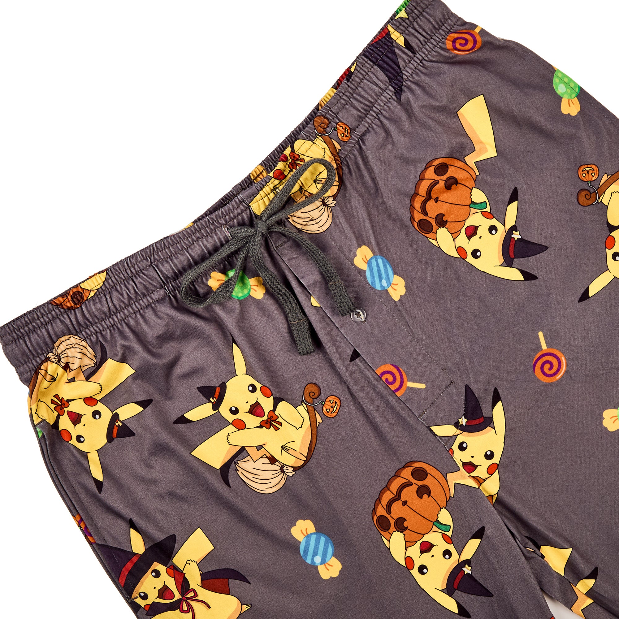 Pokemon Pikachu Costumes Men's Gray Sleep Pajama Pants
