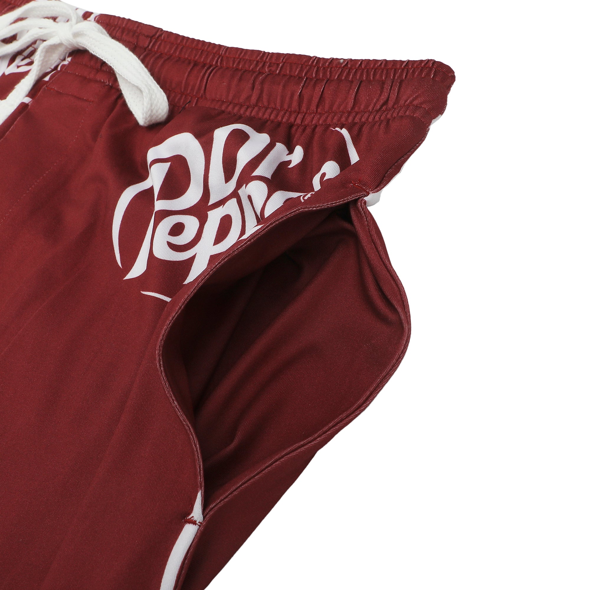 Dr. Pepper Soda Logo All-Over Print Men's Red Sleep Pajama Pants