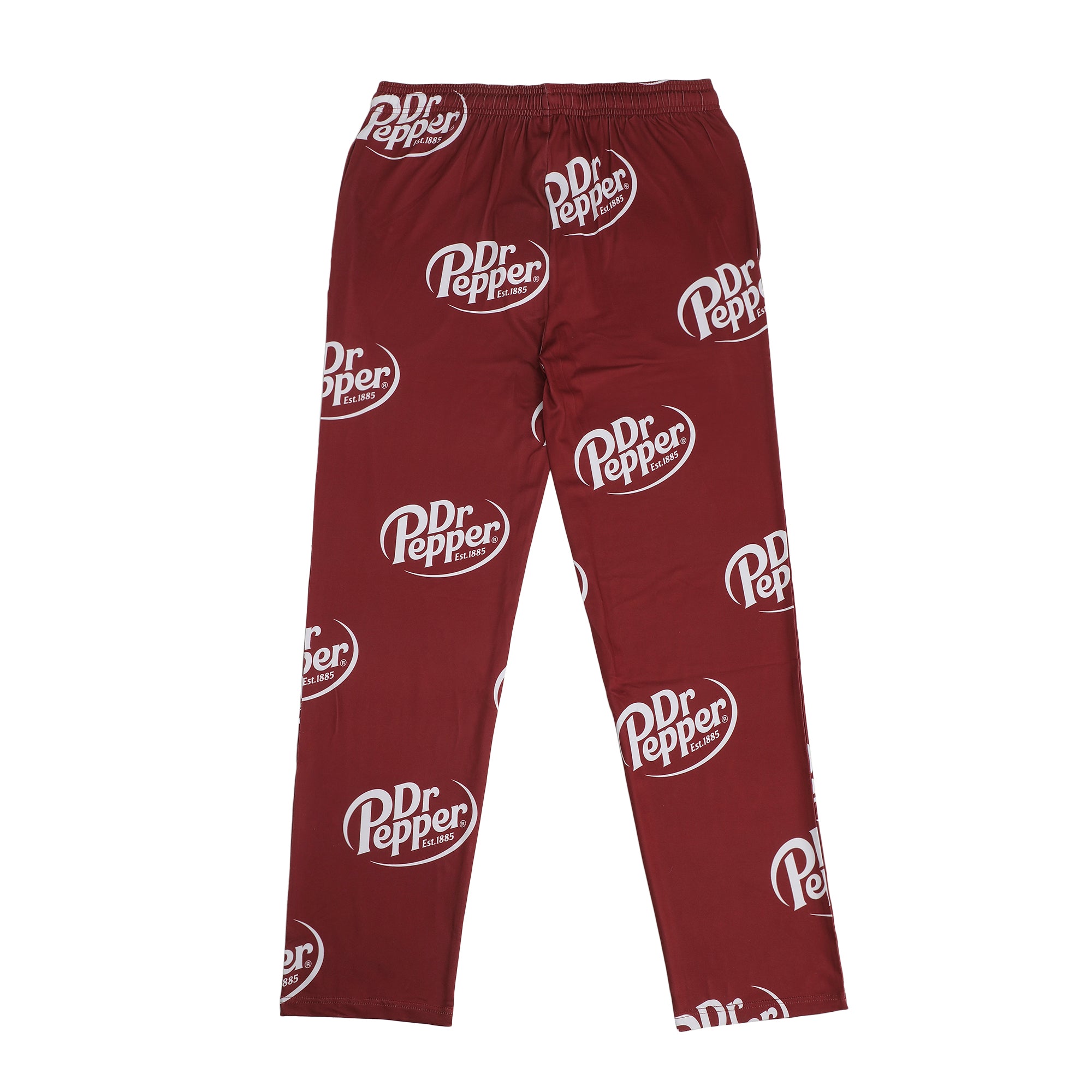 Dr. Pepper Soda Logo All-Over Print Men's Red Sleep Pajama Pants