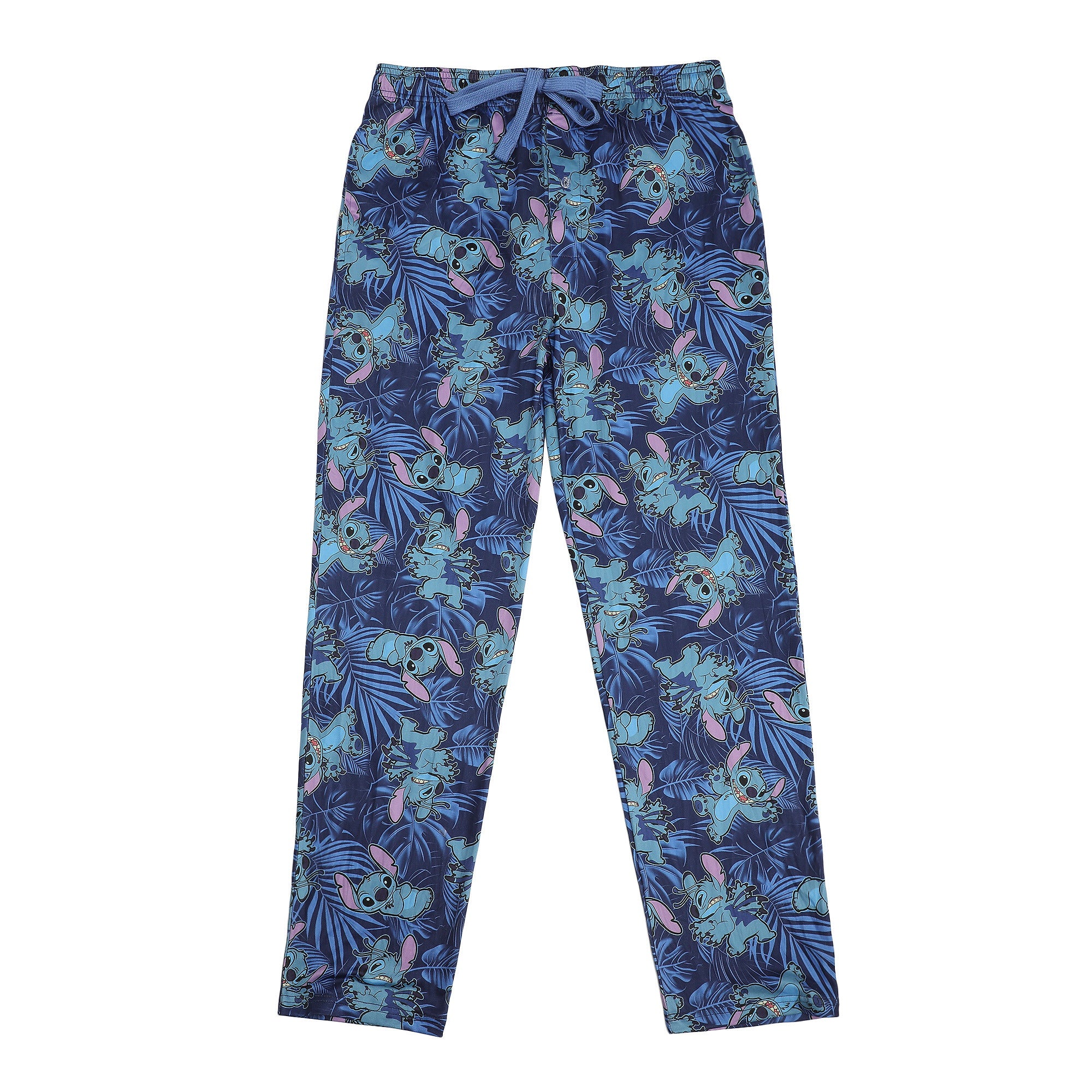 Lilo & Stitch Blue Palm Leaves Sleep Pants for Men