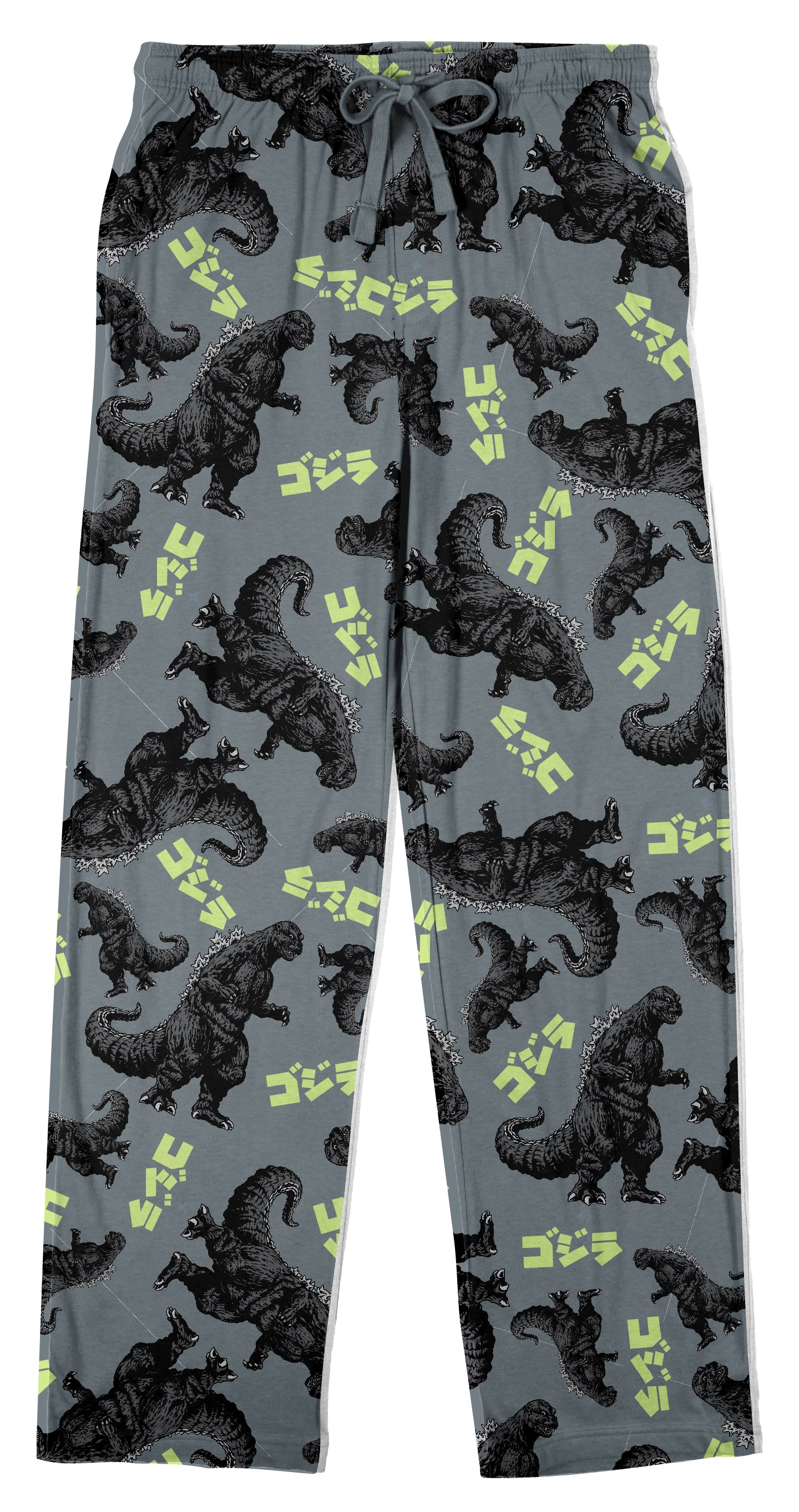 Godzilla All-Over Print Men's Gray Sleep Pajama Pants